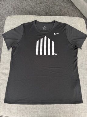 Iowa State Jack Trice Logo black and white Nike Tee